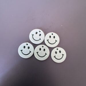 Mavi Gülenyüzlü Charm 5 Adet