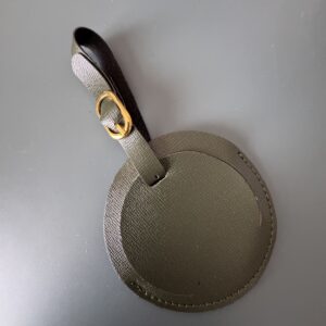 Deri Bavul Etiketi Yeşil